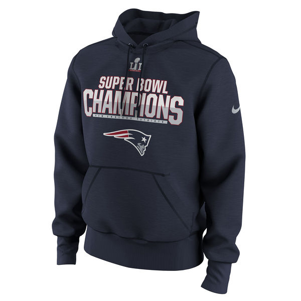New England Patriots Nike Super Bowl LI Champions Celebration Respect Pullover Hoodie - Navy